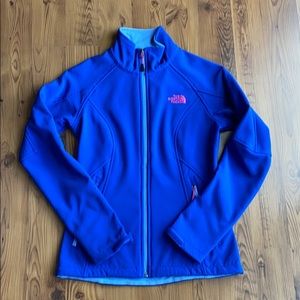 North Face Royal blue zip up jacket